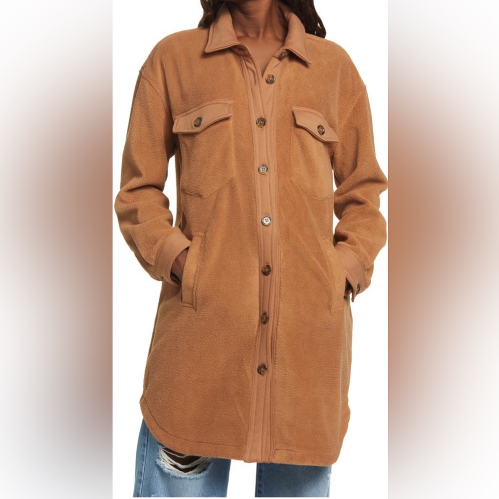 NWT BLANKNYC | Long Fleece Shacket Jacket | Small - Picture 4 of 12